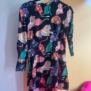 Zara Tiger Dress beautiful silky material